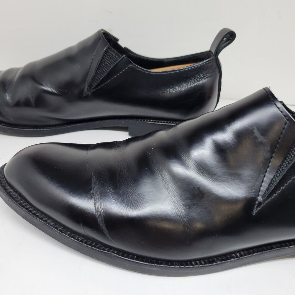 Comme Des Garcons Black Leather Loafers 24cm Womens US 7 Mens US 6 - Picture 8 of 16